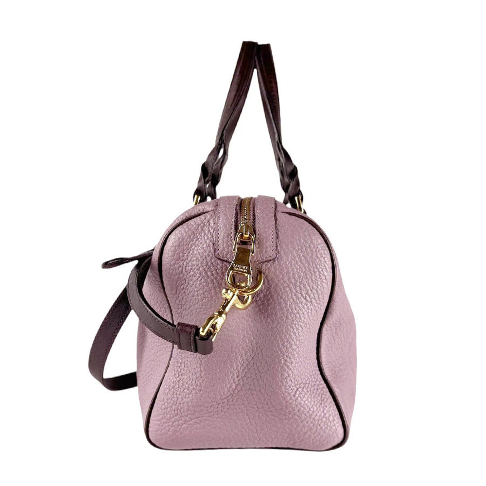 Loewe leather Shoulder Bag purple brown 2way Purple Brown